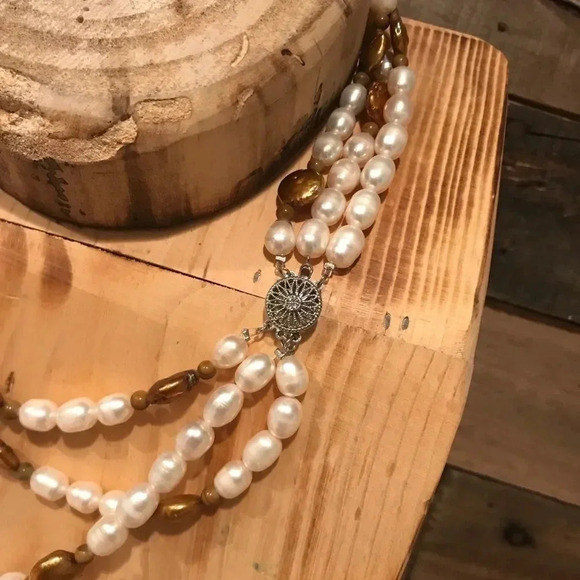 Fresh water and cultured pearl necklace set - Picture 3 of 3